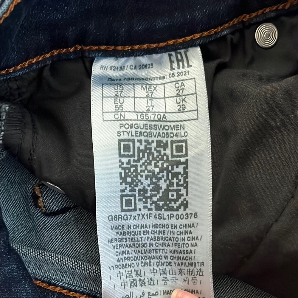 G by Guess Blue Denim Jeans with Contrast Stitching